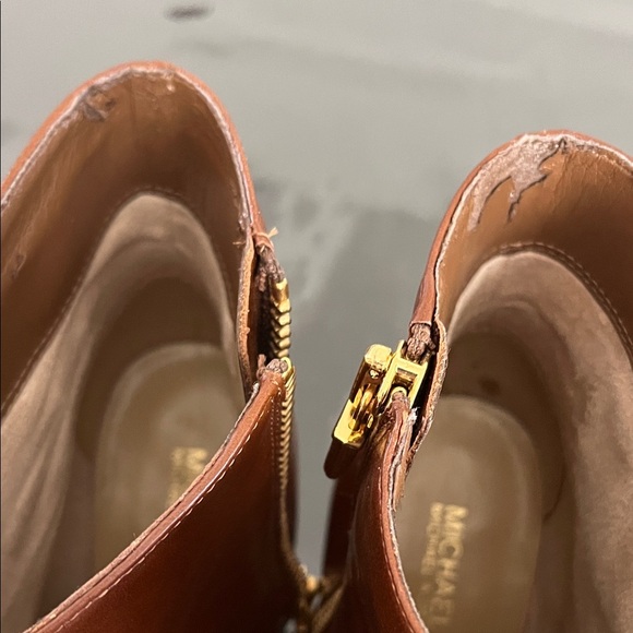 Michael Kors Tan Leather Ankle Booties - Picture 4 of 4